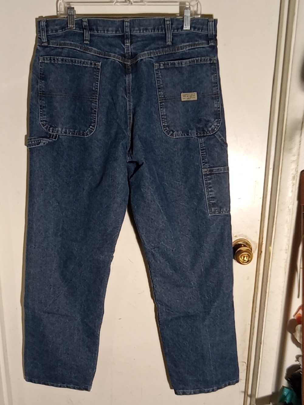 Men's Wrangler Jeans Blue Good Condition No Stretch Leg In Seam 31 In